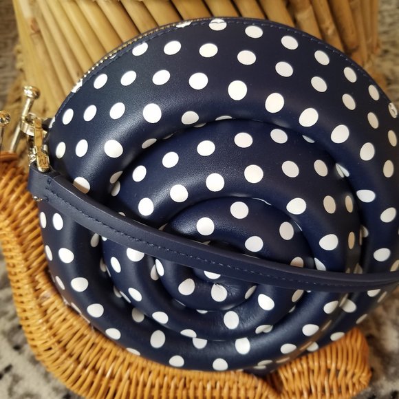 Kate Spade Scarlett Snail Wicker Crossbody Enchant - Picture 3 of 9
